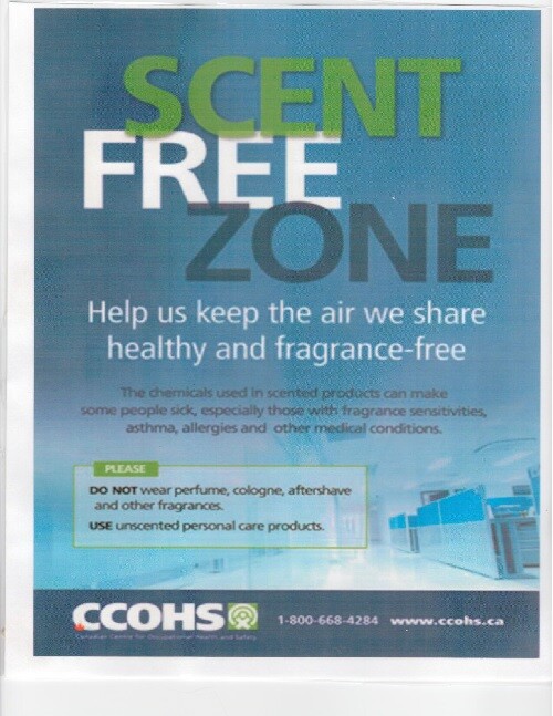 Scent Free Zone poster