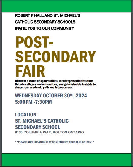 post secondary fair flyer