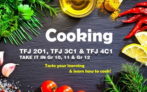 Cooking courses graphic